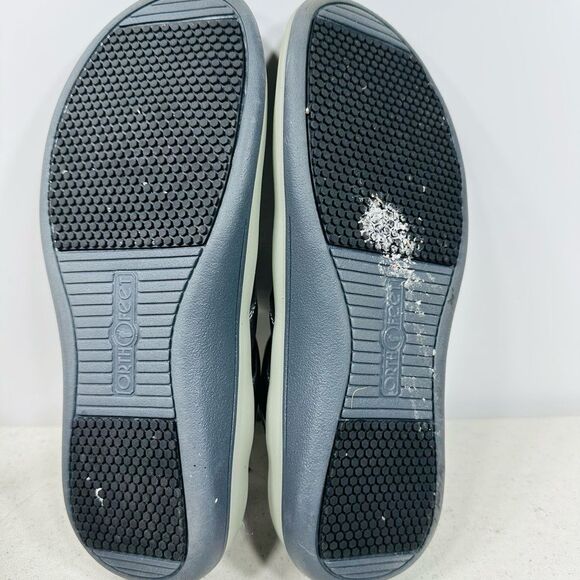 OrthoFeet Sandals Womens 6 BGaya Flip Flops Thong Metallic Flats Slip On - Picture 6 of 7